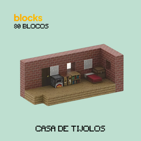 Blocos Magnéticos de Minecraft Edição Construções - 80 Blocos